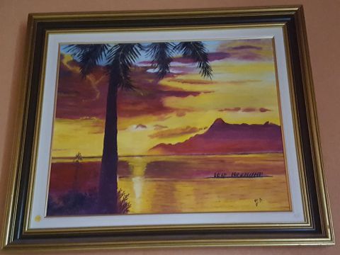 L'artiste suzille53 - coucher de soleil dans les Iles