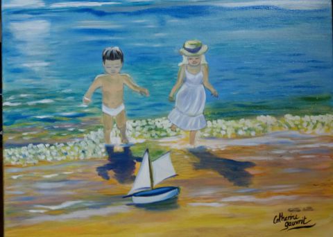L'artiste CatherineGAUVRIT27 - Petit bateau L'artiste CatherineGAUVRIT27 - Petit bateau