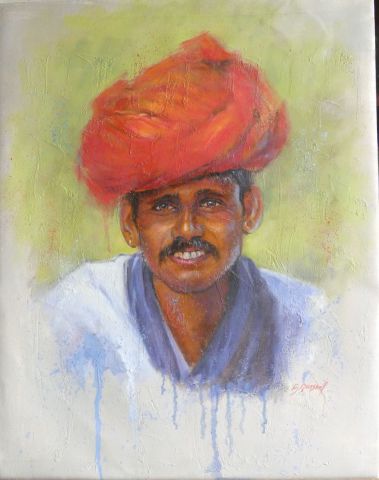 L'artiste ben - idien au turban rouge