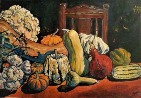 L'artiste Gines - courges