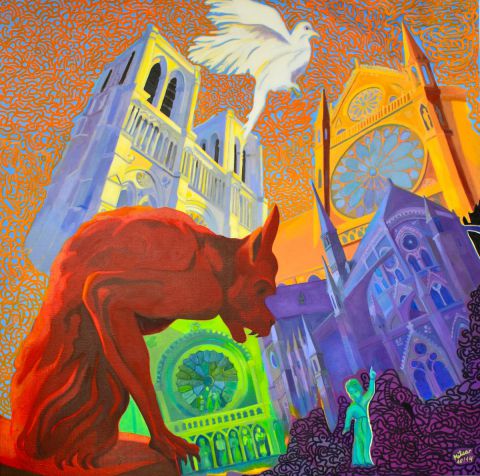 L'artiste MILCAR - Notre Dame de Paris 