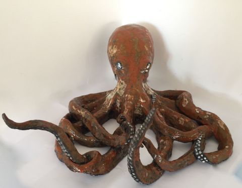octopus - Sculpture - SANDRINE MESNIL