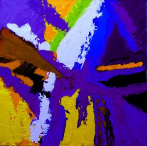 Peinture de attilioradice: symphonie du violet (les yeux de l'ésprit n 169)