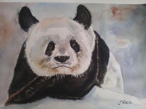 L'artiste Catherine Vacle  - Panda rèveur