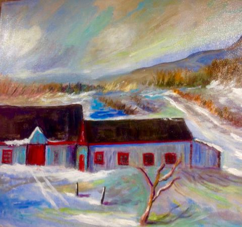 L'artiste Normand Calestagne - La campagne de Charlevoix L'artiste Normand Calestagne - La campagne de Charlevoix