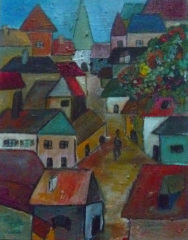 Alone in town - Peinture - soffya