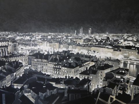 Lyon ville lumière - Peinture - gregoire
