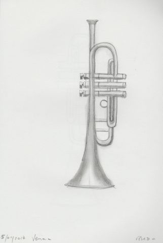 la trompette - Dessin - christian riado