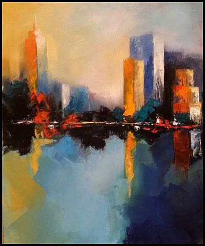 New York - Peinture - Laurence Clerembaux