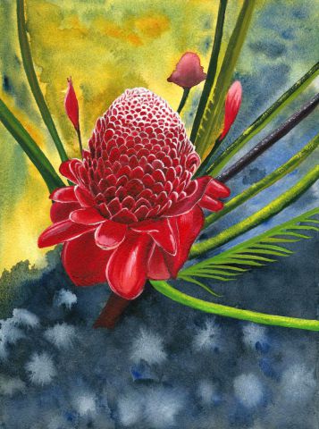 Rose d'Amazonie - Peinture - kirovana