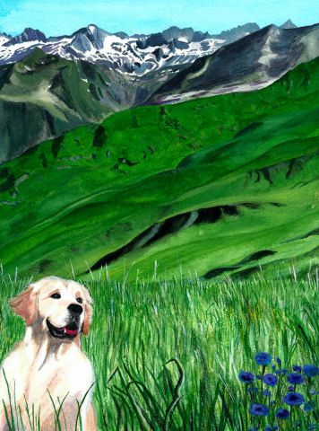 Balade dans les Pyrénées - Peinture - kirovana Balade dans les Pyrénées - Peinture - kirovana