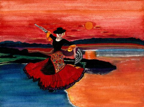L'artiste kirovana - Balade au crépuscule en Andalousie