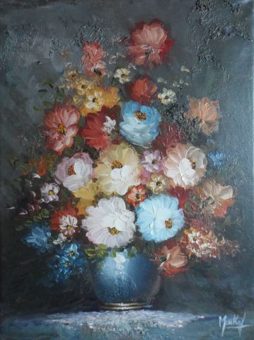 Bouquet d'antan - Peinture - Jacky Monka