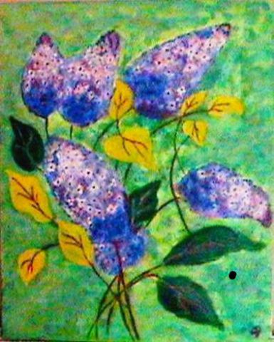 les lilas - Peinture - poorsyl