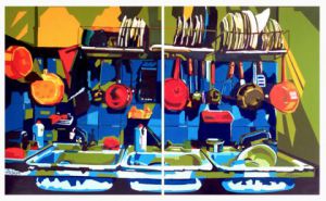 Voir cette oeuvre de adam brigitte: Diptyque Vaisselle de gauche et de droite