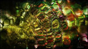 Art_numerique de chara: Mandala verde - Peinture digitale