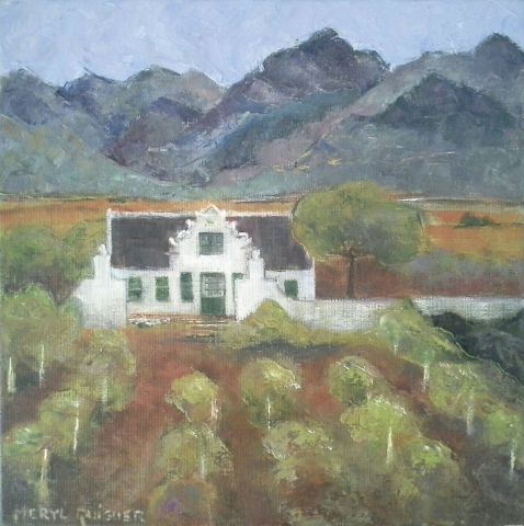 Cape vineyards - Peinture - Meryl QUIGUER