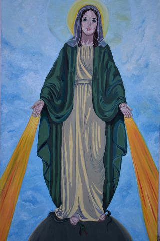 peinture tableau saint marie - Peinture - joky kamo