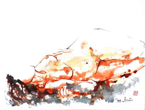 Abandonnée - Dessin - Monick Bres Abandonnée - Dessin - Monick Bres