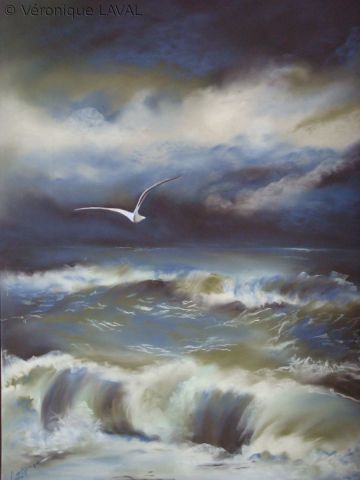 La force de l'océan - Peinture - Veronique LAVAL