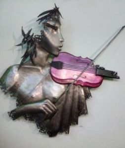 Sculpture de GRANDGI: violoniste