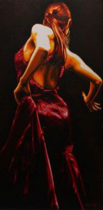 Peinture de guionie jean: Séductrice Flamenca