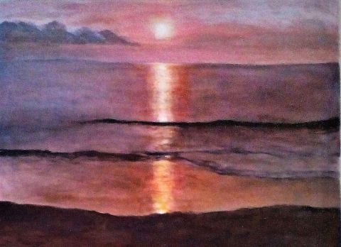 Sunset Thaï  - Peinture - Marie LOPEZ
