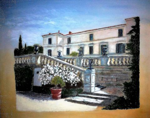 Chateau de Flaugergues Montpellier  - Peinture - Marie LOPEZ