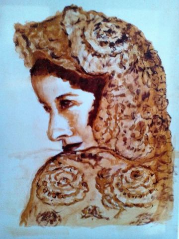 Conchita Piquer (portrait) - Peinture - Marie LOPEZ