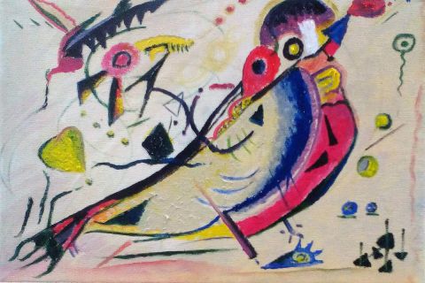 Kandinsbird  - Peinture - Marie LOPEZ