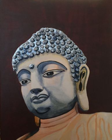 Bouddha n°5 - Peinture - Sylvi-art