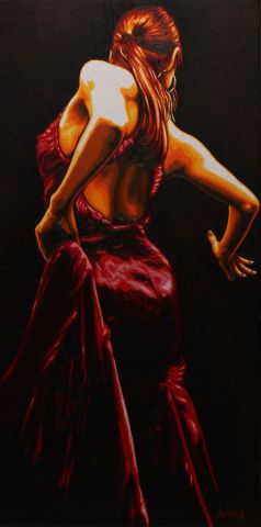 Séductrice Flamenca - Peinture - guionie jean