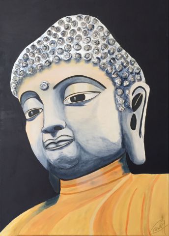 Bouddha n° 6 - Peinture - Sylvi-art