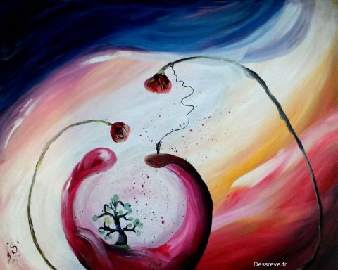 Le voleur de fleur - Peinture - Dessine-moi un reve Le voleur de fleur - Peinture - Dessine-moi un reve