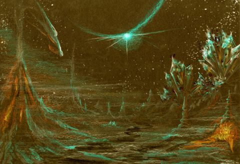 L'artiste Jean Levant - Aldoran, la planète aux cristaux L'artiste Jean Levant - Aldoran, la planète aux cristaux