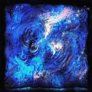 Art_numerique de chara: SAGESSE BLEUE Peinture digitale - Série Univers 6 - Numérique