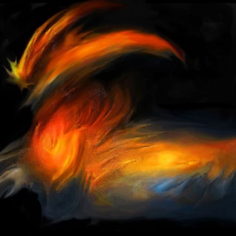 TERRE ET FEU - Peinture digitale- Série univers3 - Art numerique - chara TERRE ET FEU - Peinture digitale- Série univers3 - Art numerique - chara