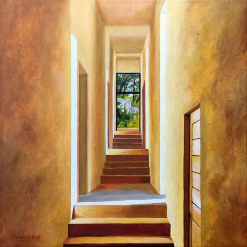 Intérieur N°37 - Peinture - Patrice Lannoy Intérieur N°37 - Peinture - Patrice Lannoy