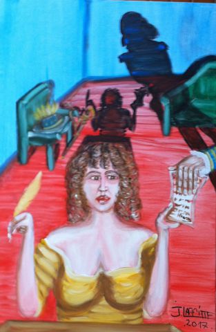 Billet de Lachatre - Peinture - LAFFITTE Jacky Billet de Lachatre - Peinture - LAFFITTE Jacky