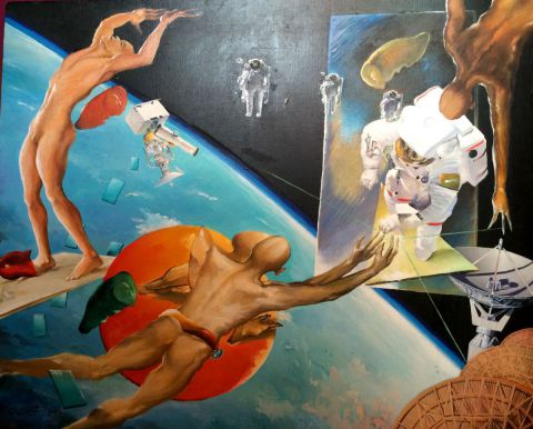 Ronde cosmique - Peinture - Patgreen Ronde cosmique - Peinture - Patgreen