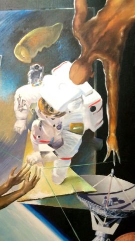  Astronaute et Natonaute  - Peinture - Patgreen 