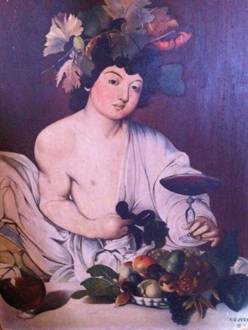 Copie du Bacchus de Caravage - Peinture - Patgreen Copie du Bacchus de Caravage - Peinture - Patgreen