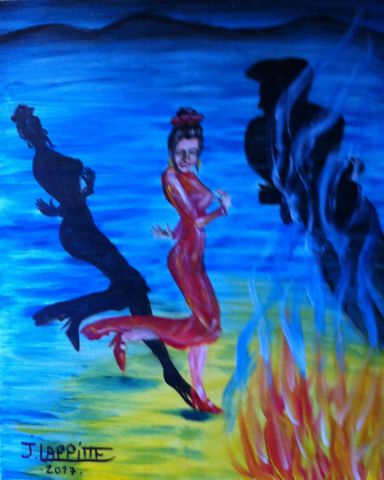 Flamenco - Peinture - LAFFITTE Jacky