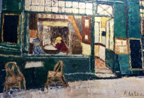 vieux bistrot typique de Paris - Peinture - agnes59peintre vieux bistrot typique de Paris - Peinture - agnes59peintre