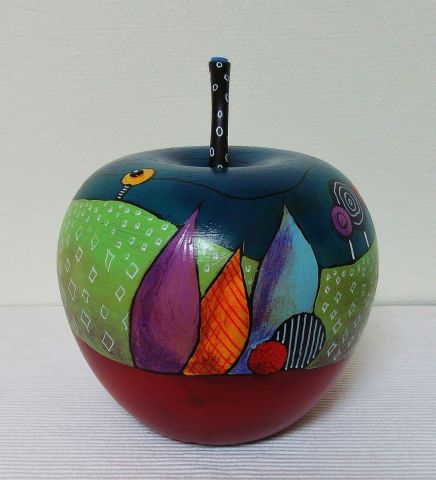 pomme N°13 - Peinture - Marie-Pierre JAN pomme N°13 - Peinture - Marie-Pierre JAN