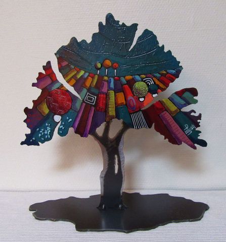 L'artiste Marie-Pierre JAN - Arbre sculpture métal 34 L'artiste Marie-Pierre JAN - Arbre sculpture métal 34