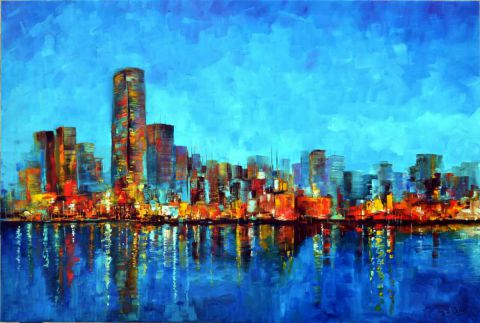 L'artiste nejib zneidi - lumières de manhatan L'artiste nejib zneidi - lumières de manhatan