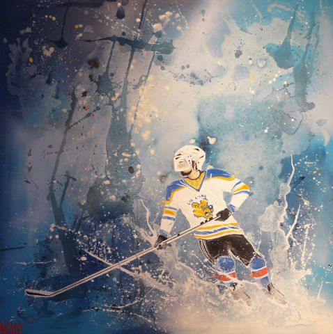 Hockey - Peinture - antu