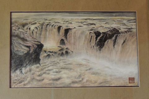 L'artiste gwendoline yinxing - Cascades jaunes L'artiste gwendoline yinxing - Cascades jaunes