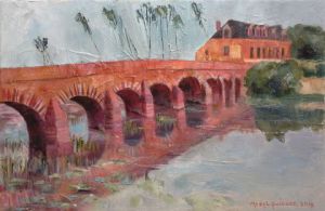 Peinture de Meryl QUIGUER: 250 ans du pont de Pont-Rean